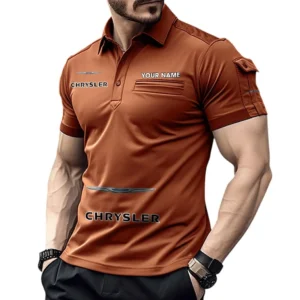 Chrysler Pocket Polo Shirt, All Over Print Shirt For Chrysler Fan CAR450051325365 - Orange