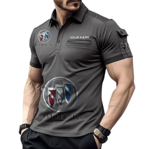 Buick Pocket Polo Shirt, All Over Print Shirt For Buick Fan CAR450051325367 - Gray