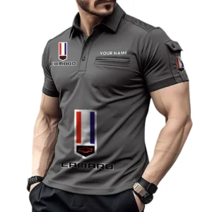 Chevrolet Camaro Pocket Polo Shirt, All Over Print Shirt For Chevrolet Camaro Fan CAR450051325371 - Gray