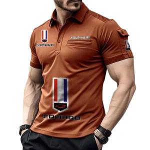 Chevrolet Camaro Pocket Polo Shirt, All Over Print Shirt For Chevrolet Camaro Fan CAR450051325371 - Orange