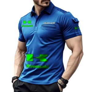Kawasaki Pocket Polo Shirt, All Over Print Shirt For Kawasaki Fan CAR450051325376 - Blue