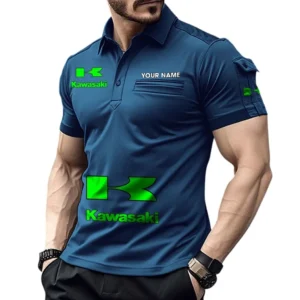 Kawasaki Pocket Polo Shirt, All Over Print Shirt For Kawasaki Fan CAR450051325376 - Navy Blue