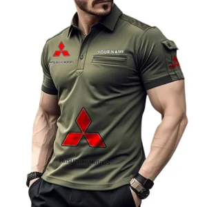 Mitsubishi Pocket Polo Shirt, All Over Print Shirt For Mitsubishi Fan CAR450051325377 - Green