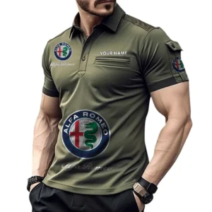 Alfa Romeo Pocket Polo Shirt, All Over Print Shirt For Alfa Romeo Fan CAR450051325378 - Green