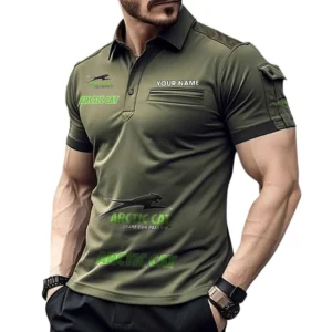 Arctic Cat Pocket Polo Shirt, All Over Print Shirt For Arctic Cat Fan CAR450051325379 - Green