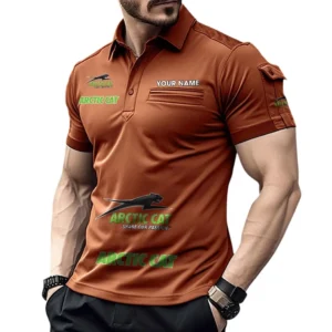Arctic Cat Pocket Polo Shirt, All Over Print Shirt For Arctic Cat Fan CAR450051325379 - Orange