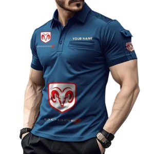 Dodge Pocket Polo Shirt, All Over Print Shirt For Dodge Fan CAR450051325380 - Navy Blue