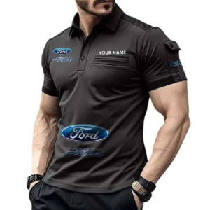 Ford Pocket Polo Shirt, All Over Print Shirt For Ford Fan CAR450051325382 - Black