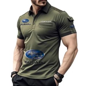 Subaru Pocket Polo Shirt, All Over Print Shirt For Subaru Fan CAR450051325384 - Green