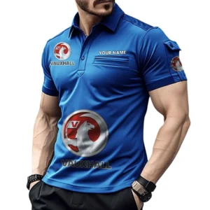 Vauxhall Pocket Polo Shirt, All Over Print Shirt For Vauxhall Fan CAR450051325385 - Blue