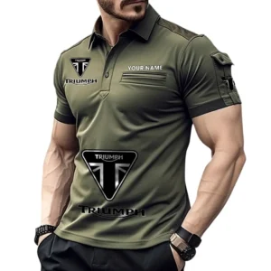 Triumph Pocket Polo Shirt, All Over Print Shirt For Triumph Fan CAR450051325394 - Green
