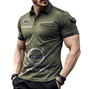 Volvo Pocket Polo Shirt, All Over Print Shirt For Volvo Fan CAR450051325396 - Green