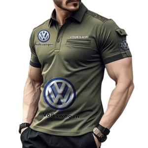 Volkswagen Pocket Polo Shirt, All Over Print Shirt For Volkswagen Fan CAR450051325397 - Green