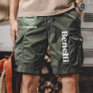 Benelli Men Pocket Workwear Shorts, Pants For Benelli Fan CAR454051625026 - Army Green