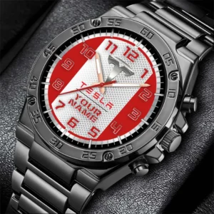 Tesla Hand Watch, All Over Print Hand Watch Tesla CAR471282067