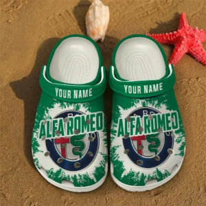 Alfa Romeo Crocs, All Over Print Crocs Alfa Romeo - White DCAR469242025