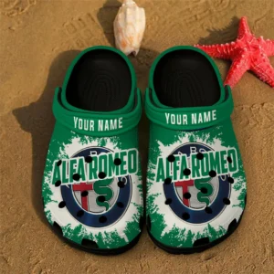 Alfa Romeo Crocs, All Over Print Crocs Alfa Romeo - Black DCAR469242025