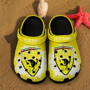 Ferrari Crocs, All Over Print Crocs Ferrari - Black DCAR469242039