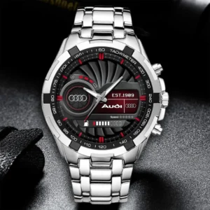 Audi Steel Watches, All Over Print Steel Watches Audi - White DCAR476292026