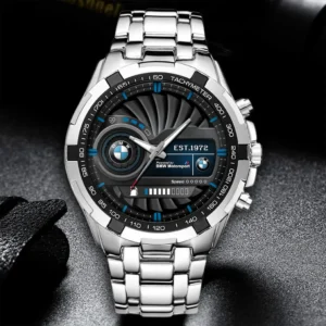 BMW Steel Watches, All Over Print Steel Watches BMW - White DCAR476292030