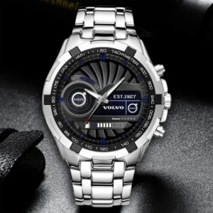 Volvo Steel Watches, All Over Print Steel Watches Volvo - White DCAR476292031
