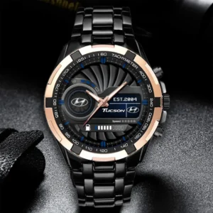 Hyundai Tucson Steel Watches, All Over Print Steel Watches Hyundai Tucson - Gold DCAR476292034