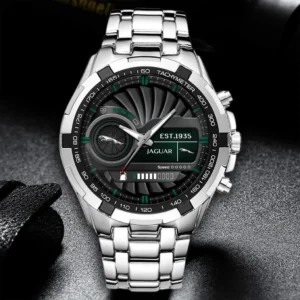 Jaguar Cars Steel Watches, All Over Print Steel Watches Jaguar Cars - White DCAR476292035