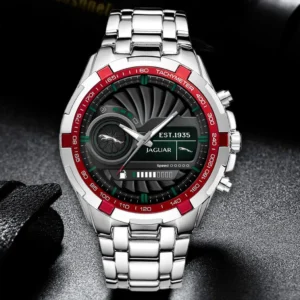Jaguar Cars Steel Watches, All Over Print Steel Watches Jaguar Cars - Red DCAR476292035