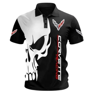 Corvette Racing Polo Shirt, All Over Print Polo Shirt CAR06032025000 - White