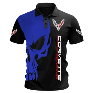Corvette Racing Polo Shirt, All Over Print Polo Shirt CAR06032025000 - Blue