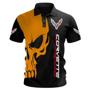 Corvette Racing Polo Shirt, All Over Print Polo Shirt CAR06032025000 - Orange