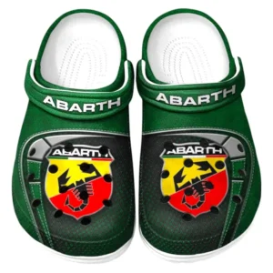 Abarth Crocs Sandals For Men Women, Gift For Abarth Fan CAR177031425575 - Green