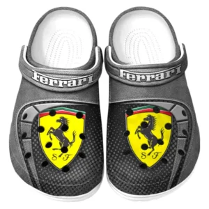 Ferrari Crocs Sandals For Men Women, Gift For Ferrari Fan CAR177031425577 - Gray
