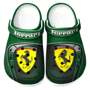Ferrari Crocs Sandals For Men Women, Gift For Ferrari Fan CAR177031425577 - Green