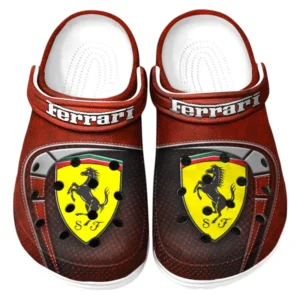 Ferrari Crocs Sandals For Men Women, Gift For Ferrari Fan CAR177031425577 - Red