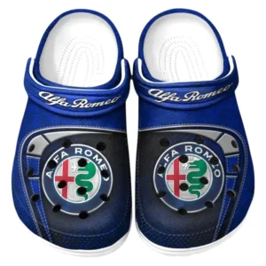 Alfa Romeo Crocs Sandals For Men Women, Gift For Alfa Romeo Fan CAR177031425586 - Blue