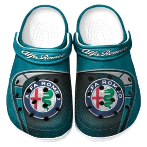Alfa Romeo Crocs Sandals For Men Women, Gift For Alfa Romeo Fan CAR177031425586 - Cyan