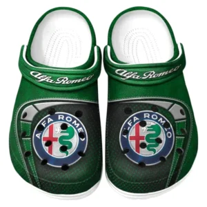 Alfa Romeo Crocs Sandals For Men Women, Gift For Alfa Romeo Fan CAR177031425586 - Green