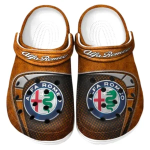 Alfa Romeo Crocs Sandals For Men Women, Gift For Alfa Romeo Fan CAR177031425586 - Orange