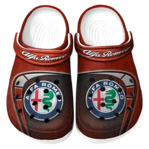 Alfa Romeo Crocs Sandals For Men Women, Gift For Alfa Romeo Fan CAR177031425586 - Red