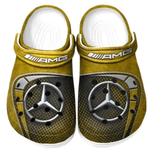 AMG Crocs Sandals For Men Women, Gift For AMG Fan CAR177031425587 - Yellow