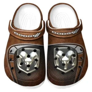 Dodge Crocs Sandals For Men Women, Gift For Dodge Fan CAR177031425591 - Brown