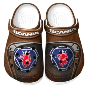 Scania Crocs Sandals For Men Women, Gift For Scania Fan CAR177031425593 - Brown