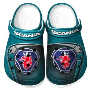 Scania Crocs Sandals For Men Women, Gift For Scania Fan CAR177031425593 - Cyan