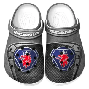 Scania Crocs Sandals For Men Women, Gift For Scania Fan CAR177031425593 - Gray