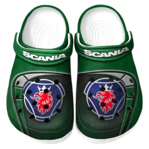 Scania Crocs Sandals For Men Women, Gift For Scania Fan CAR177031425593 - Green
