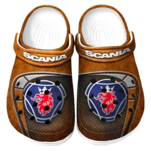 Scania Crocs Sandals For Men Women, Gift For Scania Fan CAR177031425593 - Orange