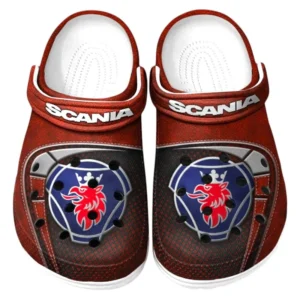 Scania Crocs Sandals For Men Women, Gift For Scania Fan CAR177031425593 - Red