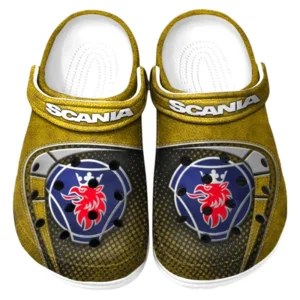 Scania Crocs Sandals For Men Women, Gift For Scania Fan CAR177031425593 - Yellow