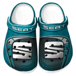Seat Crocs Sandals For Men Women, Gift For Seat Fan CAR177031425618 - Cyan